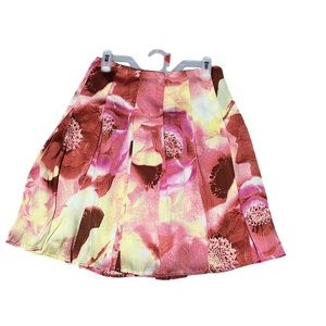 New York & company skirt with flowers size 2